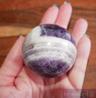Chevron Amethyst Sphere
