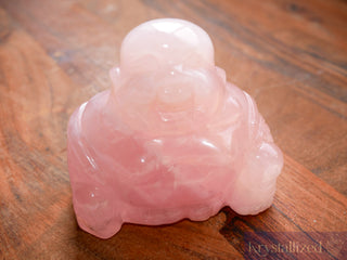 Rose Quartz Buddah Carving