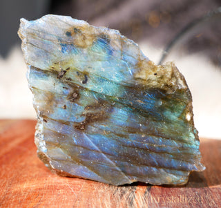 Labradorite – Raw with Polished Face